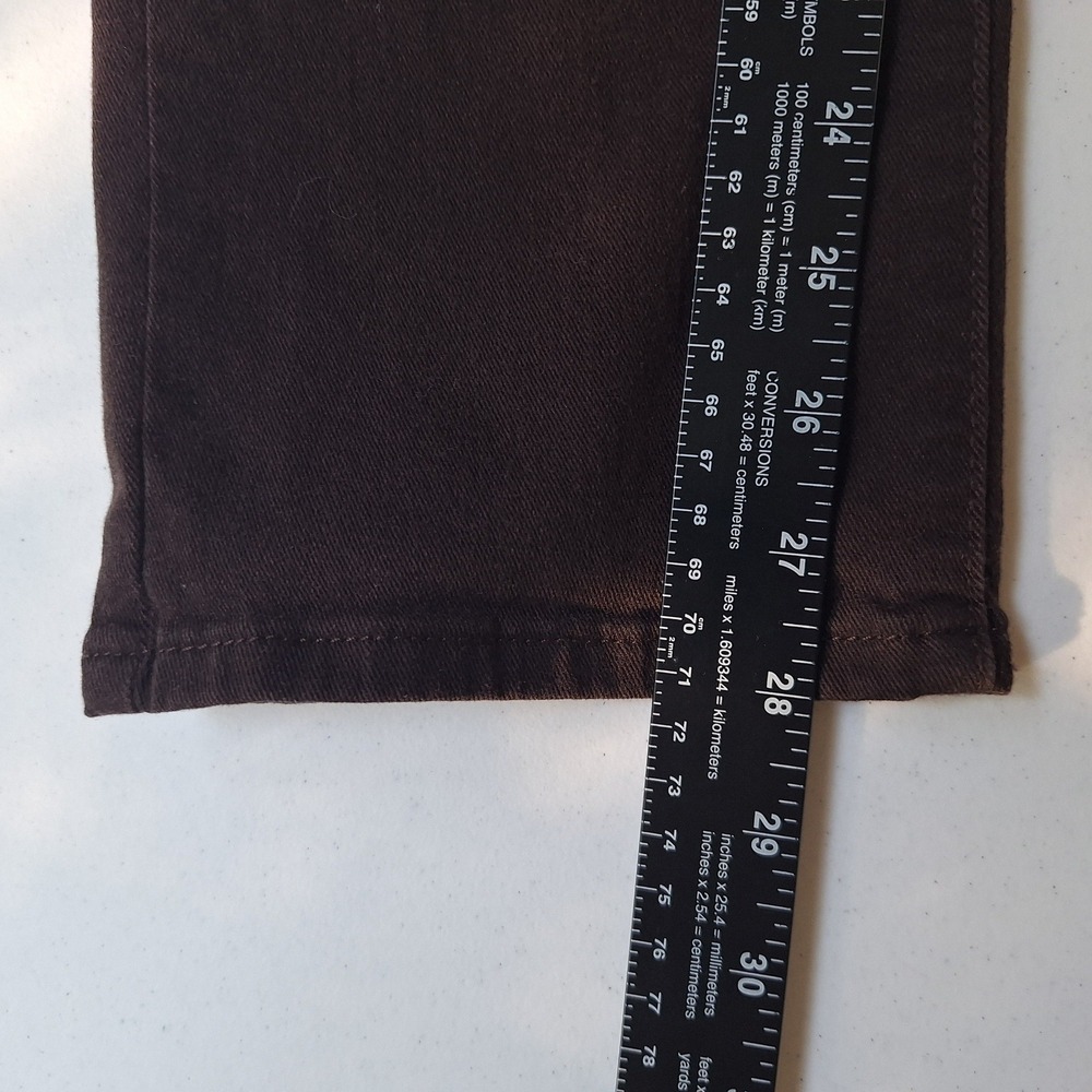 Retro Jeans Grunge Quiet Luxury Minimalist Brown Levis 314 Shaping Straight 28 - Picture 8 of 16